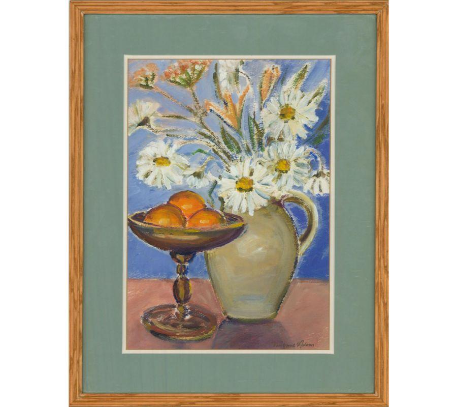 Vivienne Adams - Acrilico contemporaneo, Margherite e Clementine in vendita 3