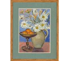 Vivienne Adams - Contemporary Acrylic, Daisies & Clementines