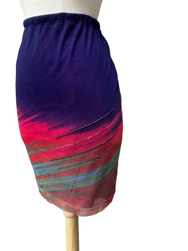 Women's Vivienne Tam Mesh Skirt, Circa 1990s For Sale