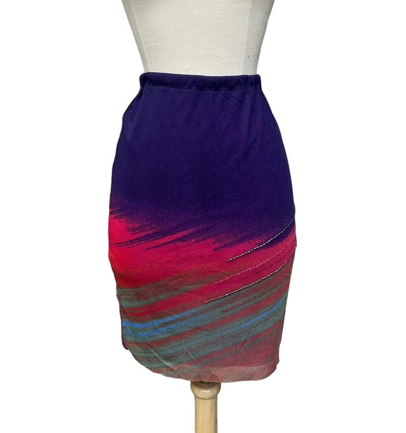 Vivienne Tam Mesh Skirt, Circa 1990s For Sale 1