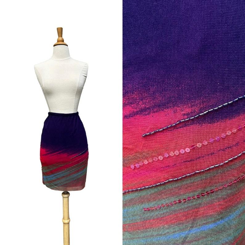 Vivienne Tam Mesh Skirt, Circa 1990s For Sale 2