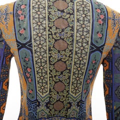 Top à manches longues VIVIENNE TAM purple Dynasty chinoiserie dragon birds print