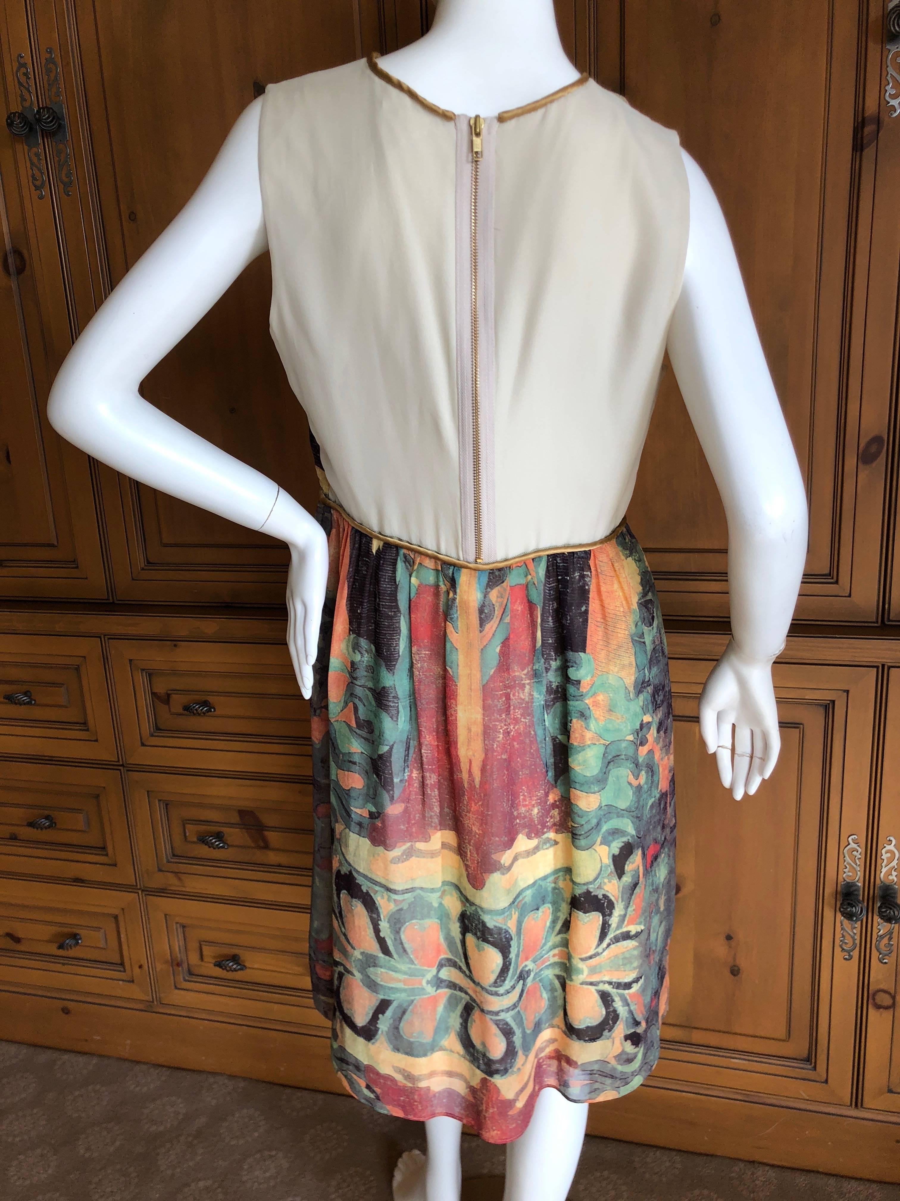 Vivienne Tam Vintage Silk Chakra Buddha Dress  In Excellent Condition For Sale In Cloverdale, CA