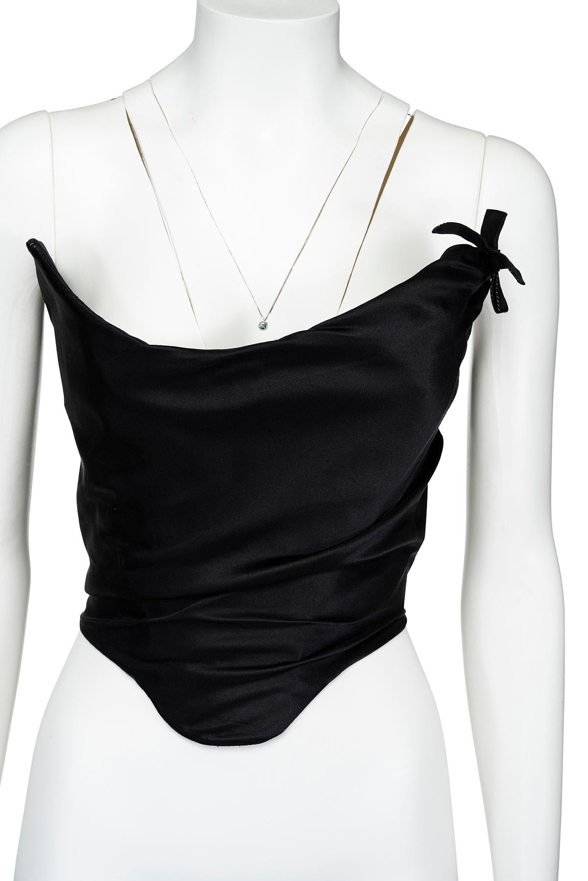 Women's or Men's VIVIENNE WESTWOOD 00's Iconic Draped Satin Corset For Sale
