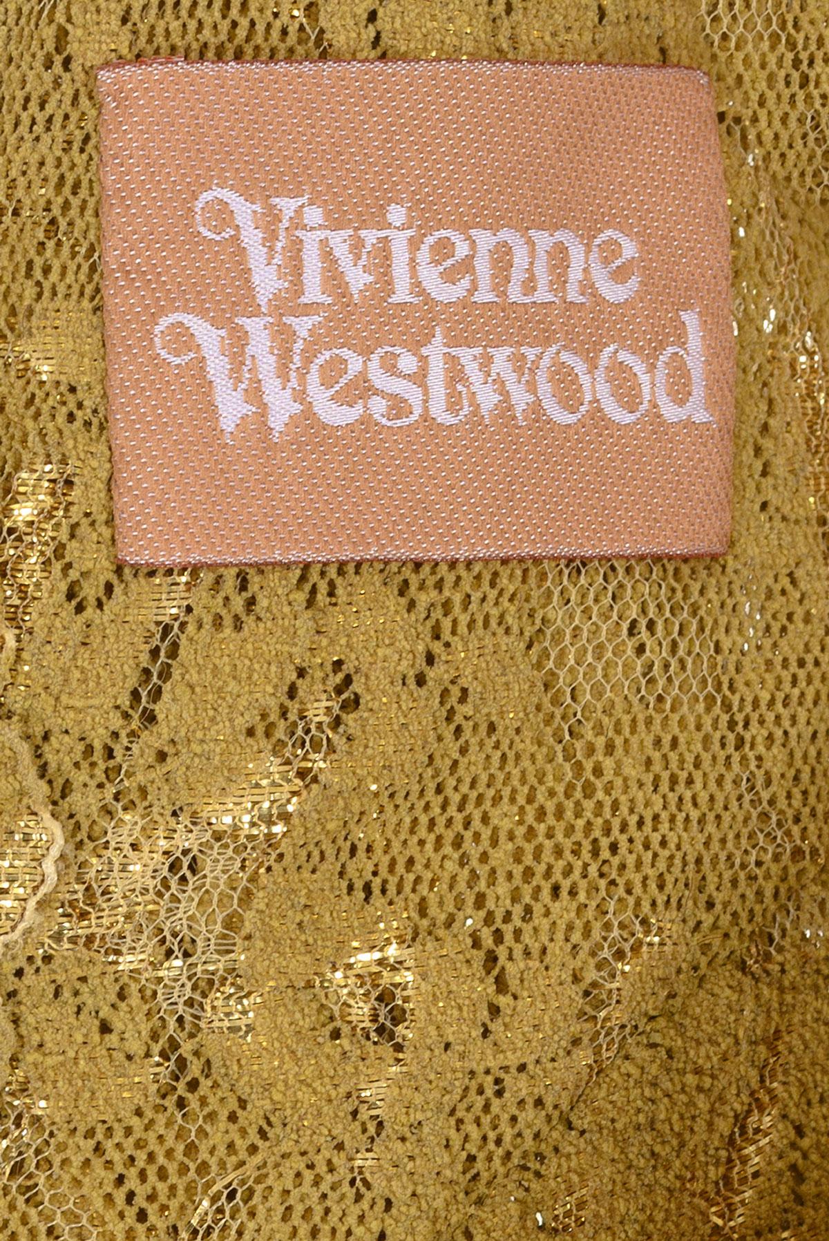 VIVIENNE WESTWOOD 00's Structured Lace Dress In Excellent Condition For Sale In Milano, MILANO