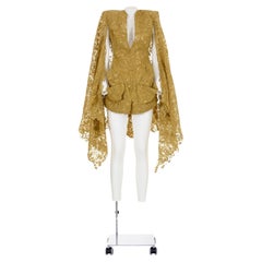 VIVIENNE WESTWOOD 00's Strukturiertes Spitzenkleid