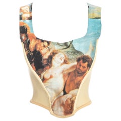 Vivienne Westwood  17th century Baroque painting silk corset, fw 1993