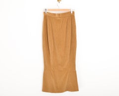 Vivienne Westwood 1990'S Corduroy Fish Tail Long Fitted Wiggle Skirt