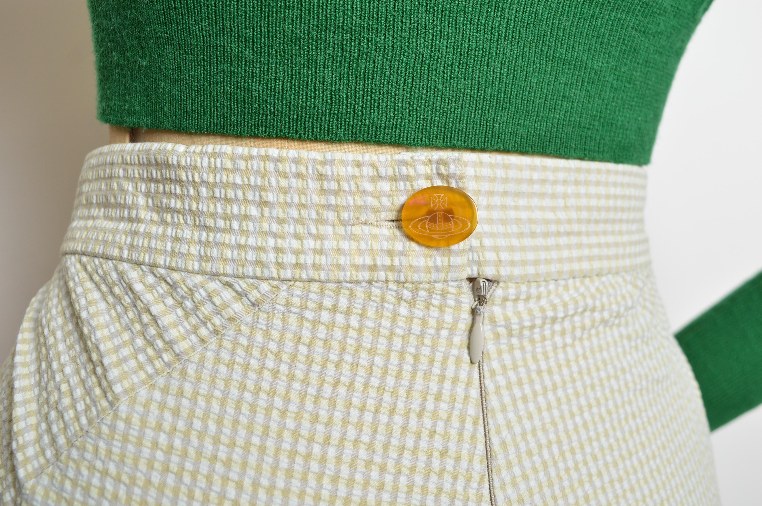 Vivienne Westwood Pantalones capri de talle alto de los años 90 para empujar los pedales / chupa seer en venta 5