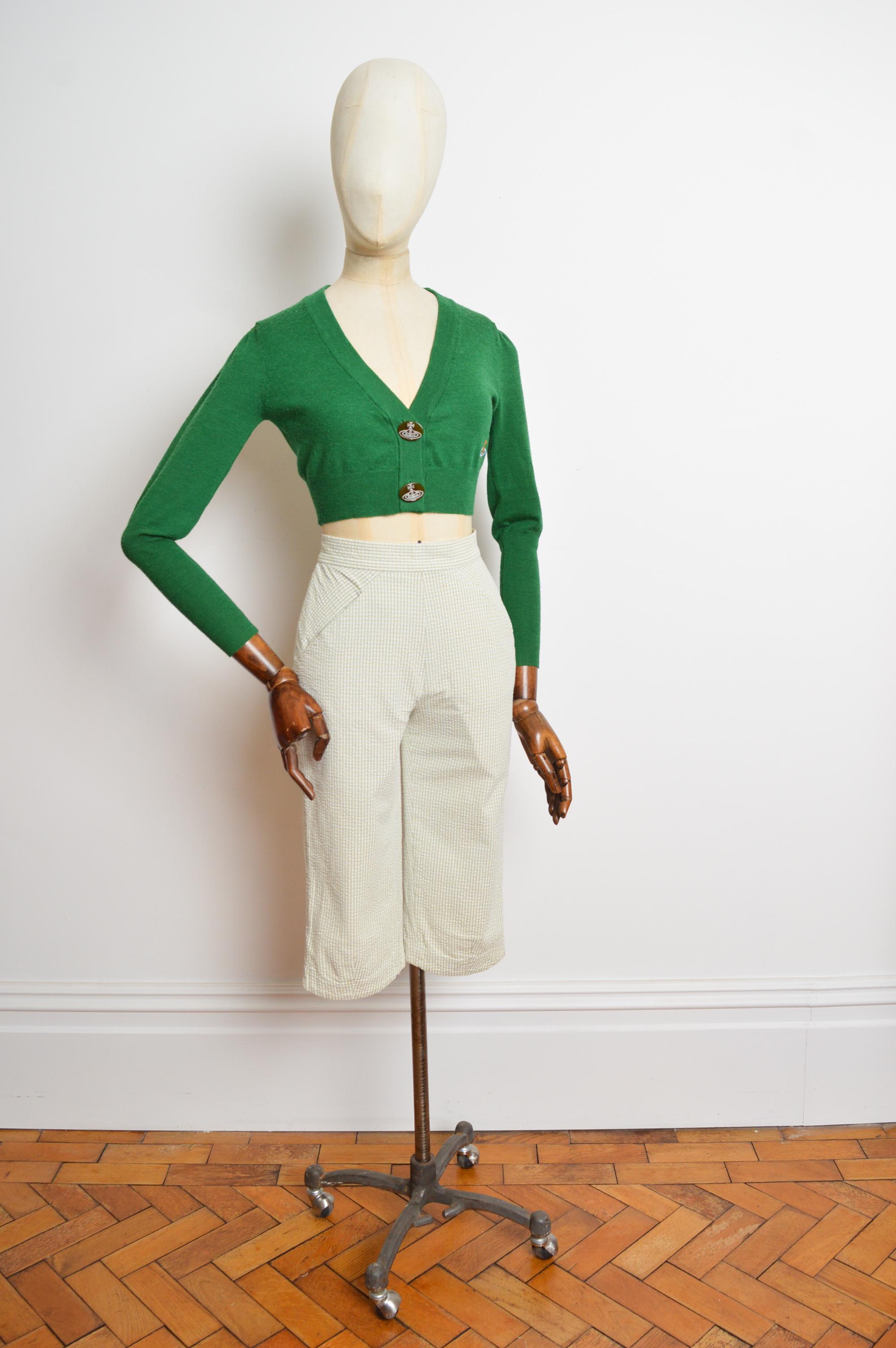 Vivienne Westwood Pantalones capri de talle alto de los años 90 para empujar los pedales / chupa seer en Bueno estado para la venta en Sheffield, GB