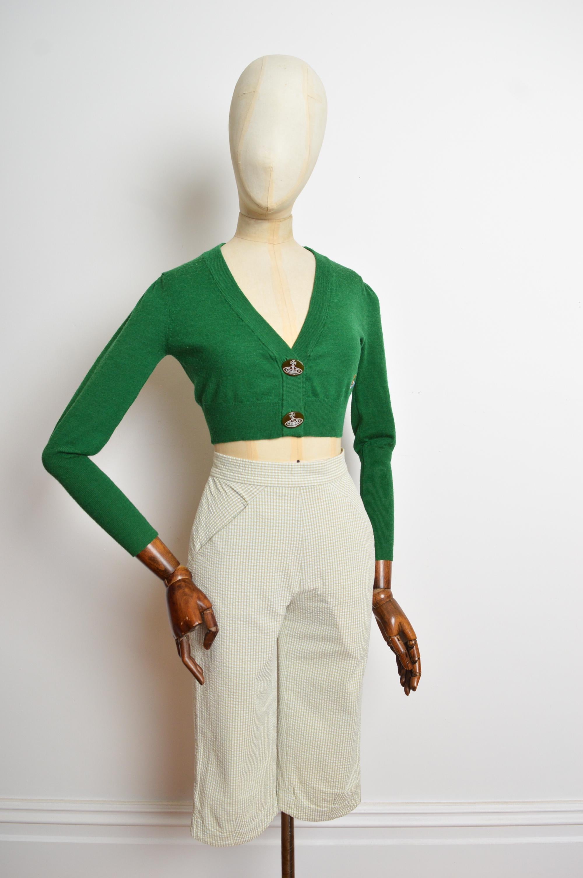 De las mujeres Vivienne Westwood Pantalones capri de talle alto de los años 90 para empujar los pedales / chupa seer en venta