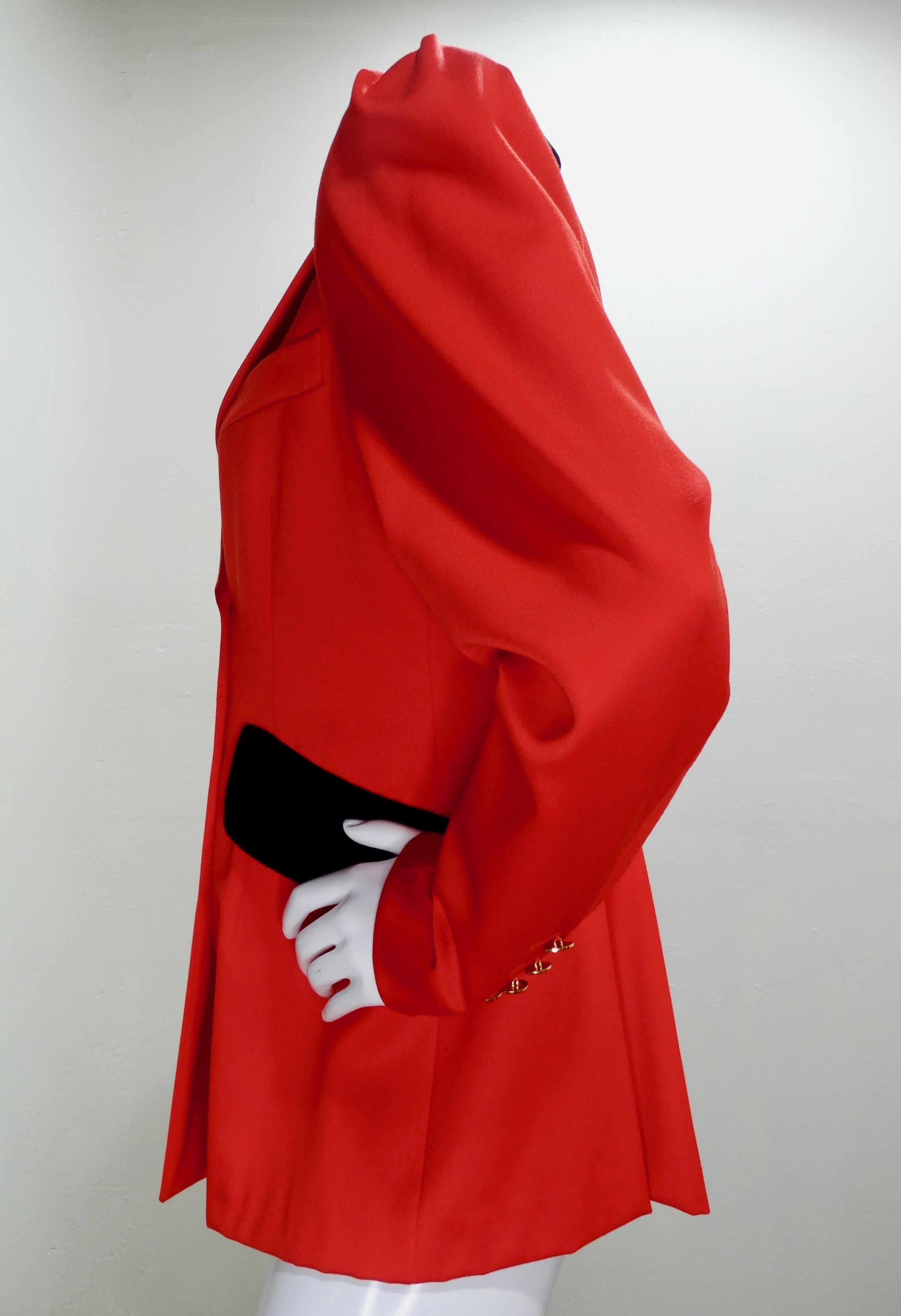 Vivienne Westwood 1990s Lipstick Red Wool Blazer 2