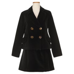 Vivienne Westwood 1990er Jahre Samtrock-Anzug