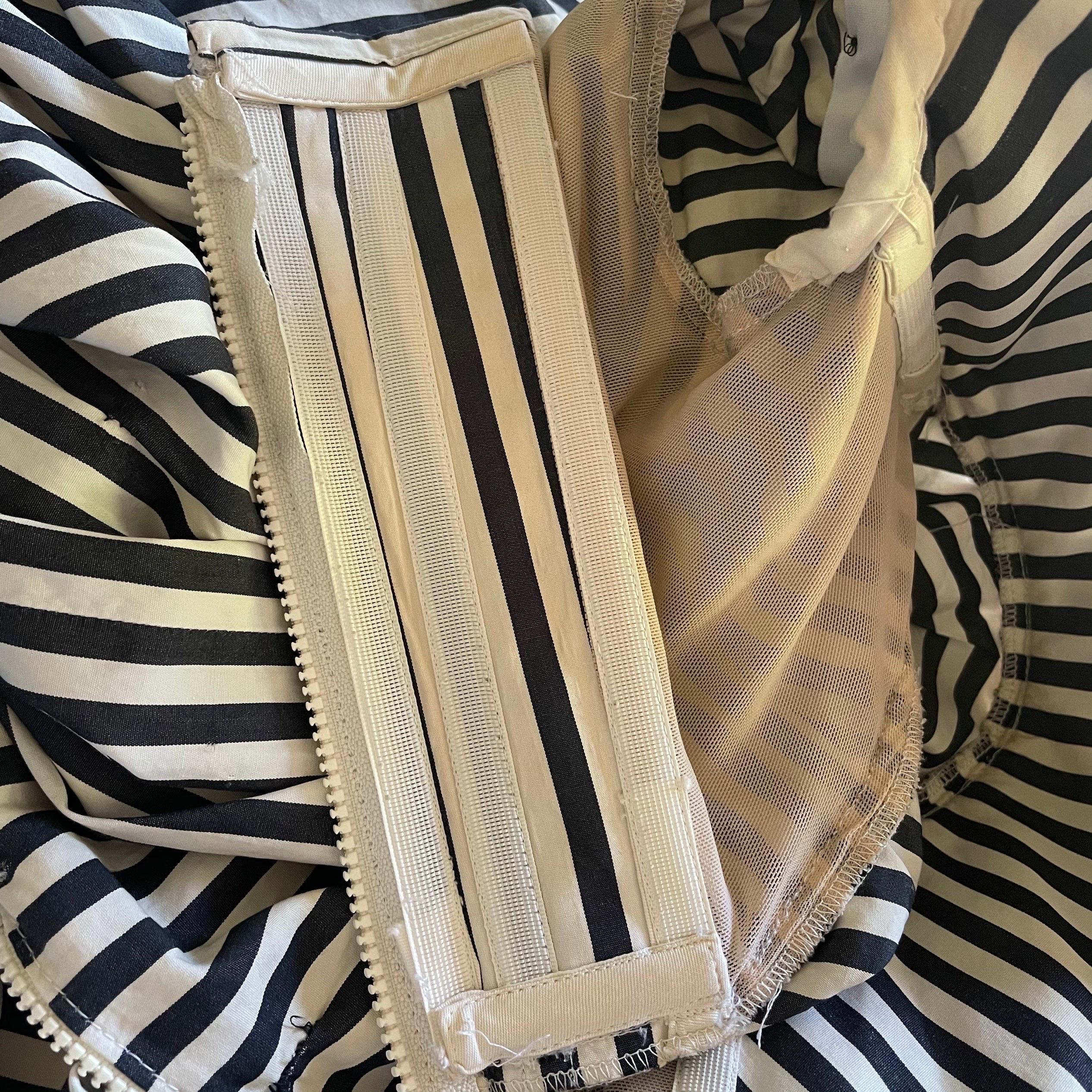 Vivienne Westwood 1992 Corseted Striped Babydoll Dress In Fair Condition In Hertfordshire, GB