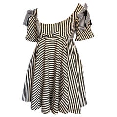 Vivienne Westwood Vestido corsé a rayas Babydoll 1992