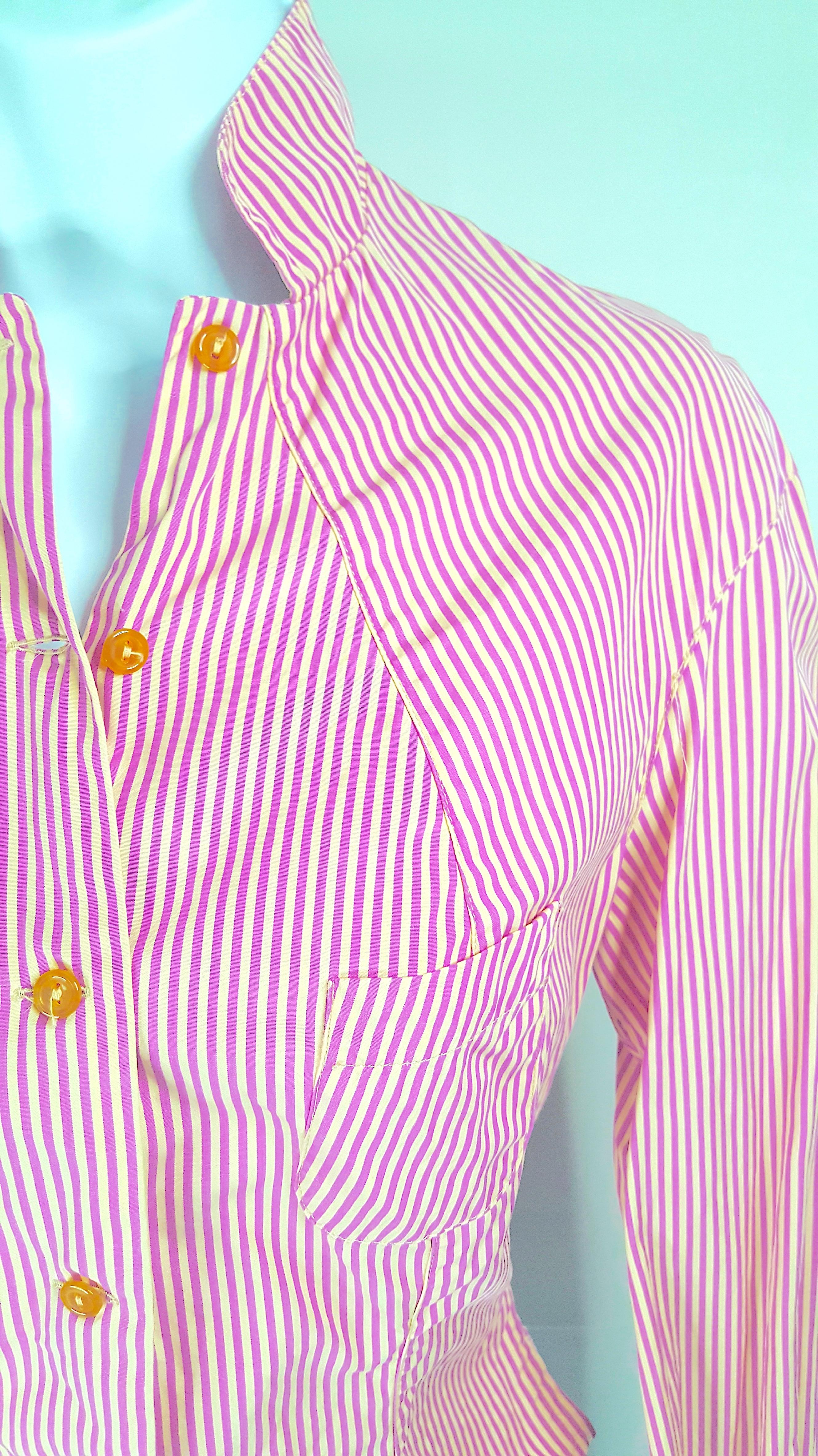 VivienneWestwood RunwayLook for Jagger ensemble jupe-chemise en coton 4 pièces, 1998 en vente 11