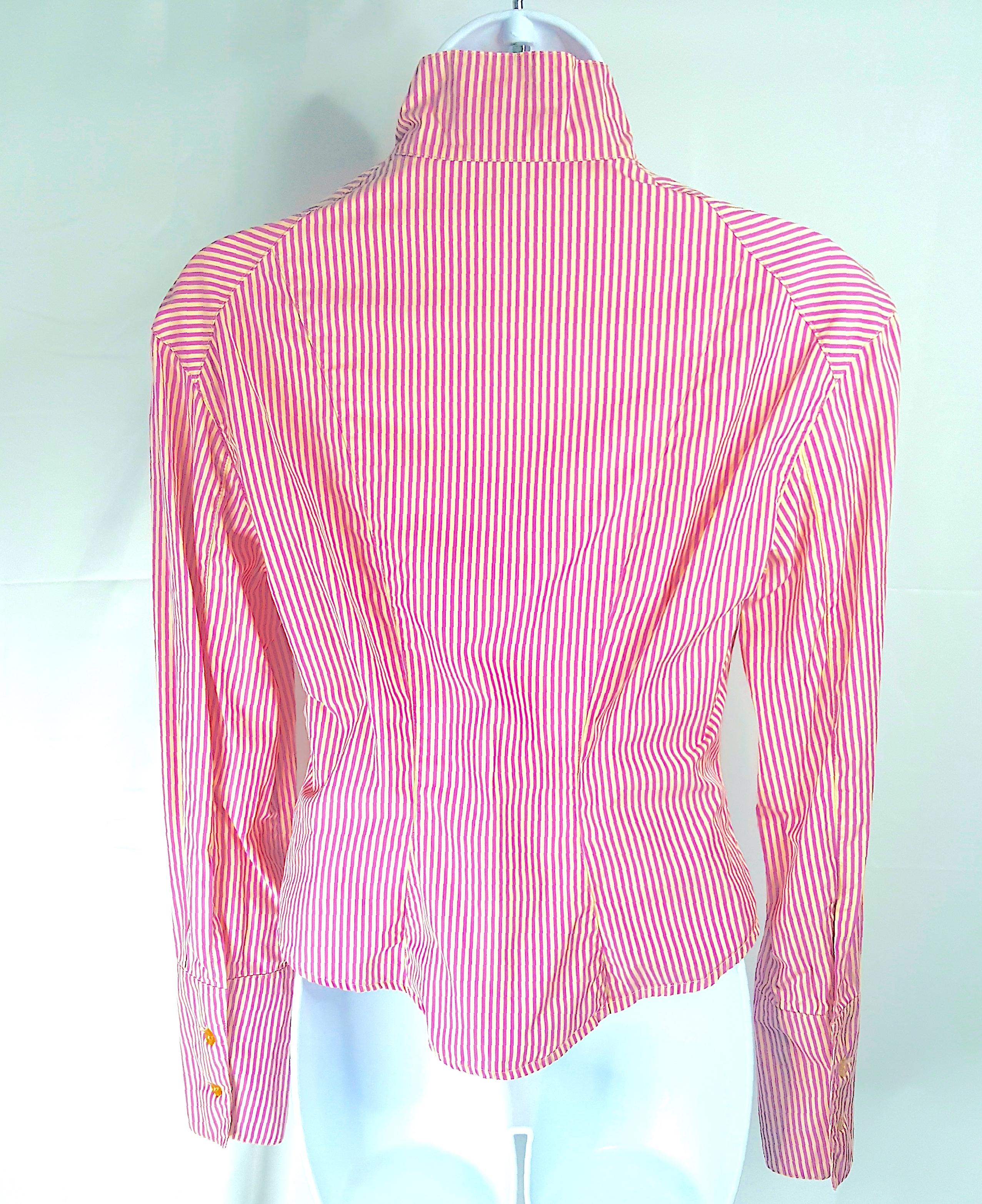 VivienneWestwood 1998 4Piece RunwayLook for Jagger CottonShirtSkirtSuit Ensemble For Sale 11