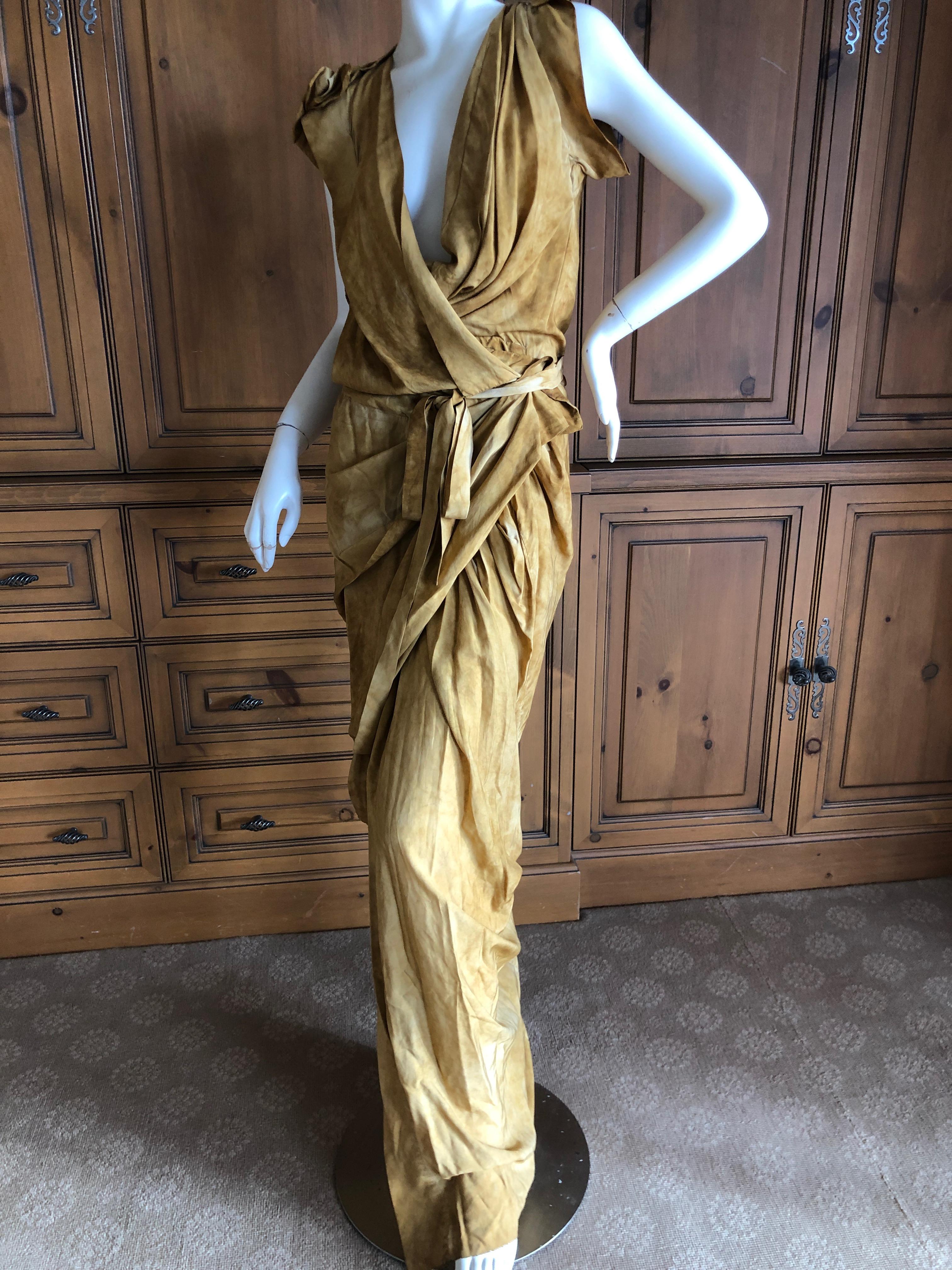 Vivienne Westwood 2012 Gold Label Draped Goddess Dress New with Tags For Sale 1