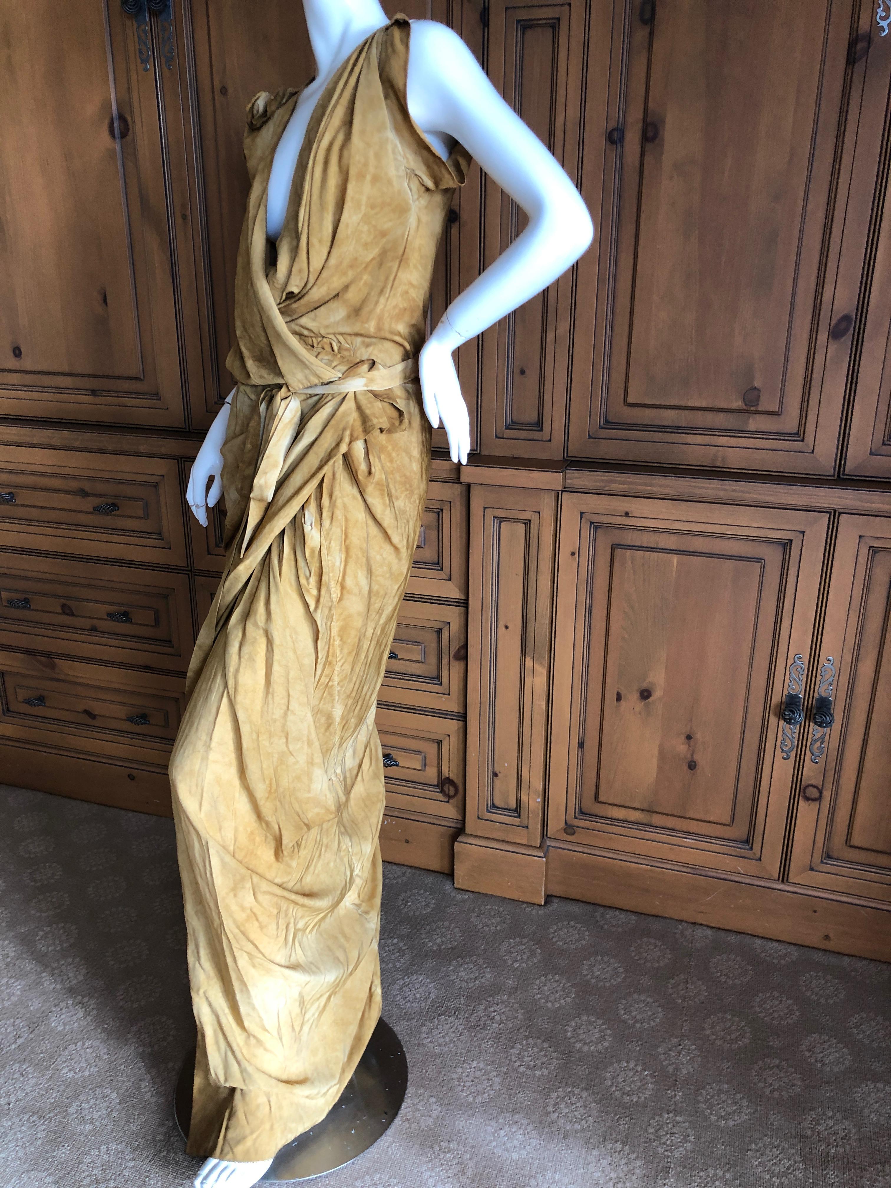 Vivienne Westwood 2012 Gold Label Draped Goddess Dress New with Tags For Sale 2