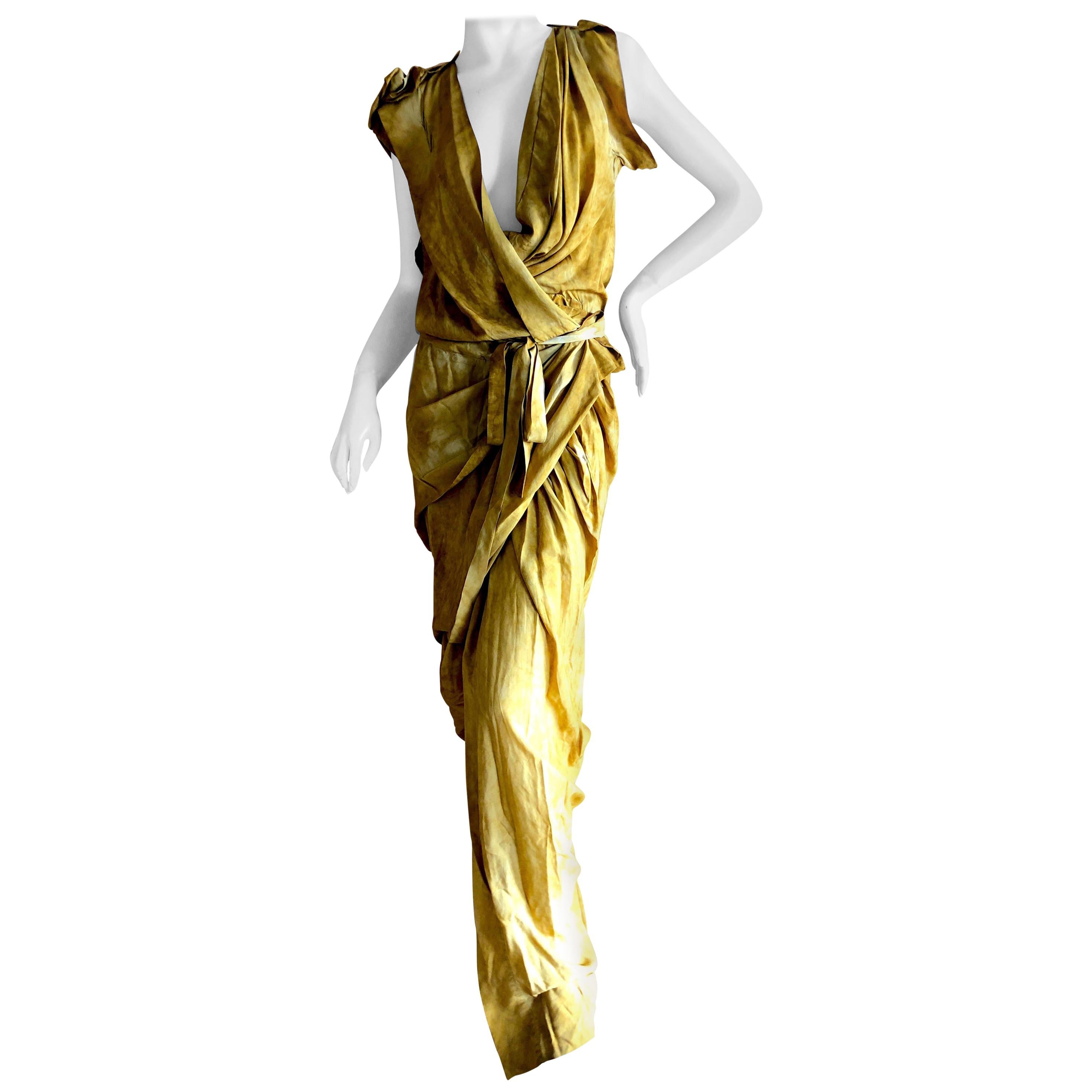 Vivienne Westwood 2012 Gold Label Draped Goddess Dress New with Tags