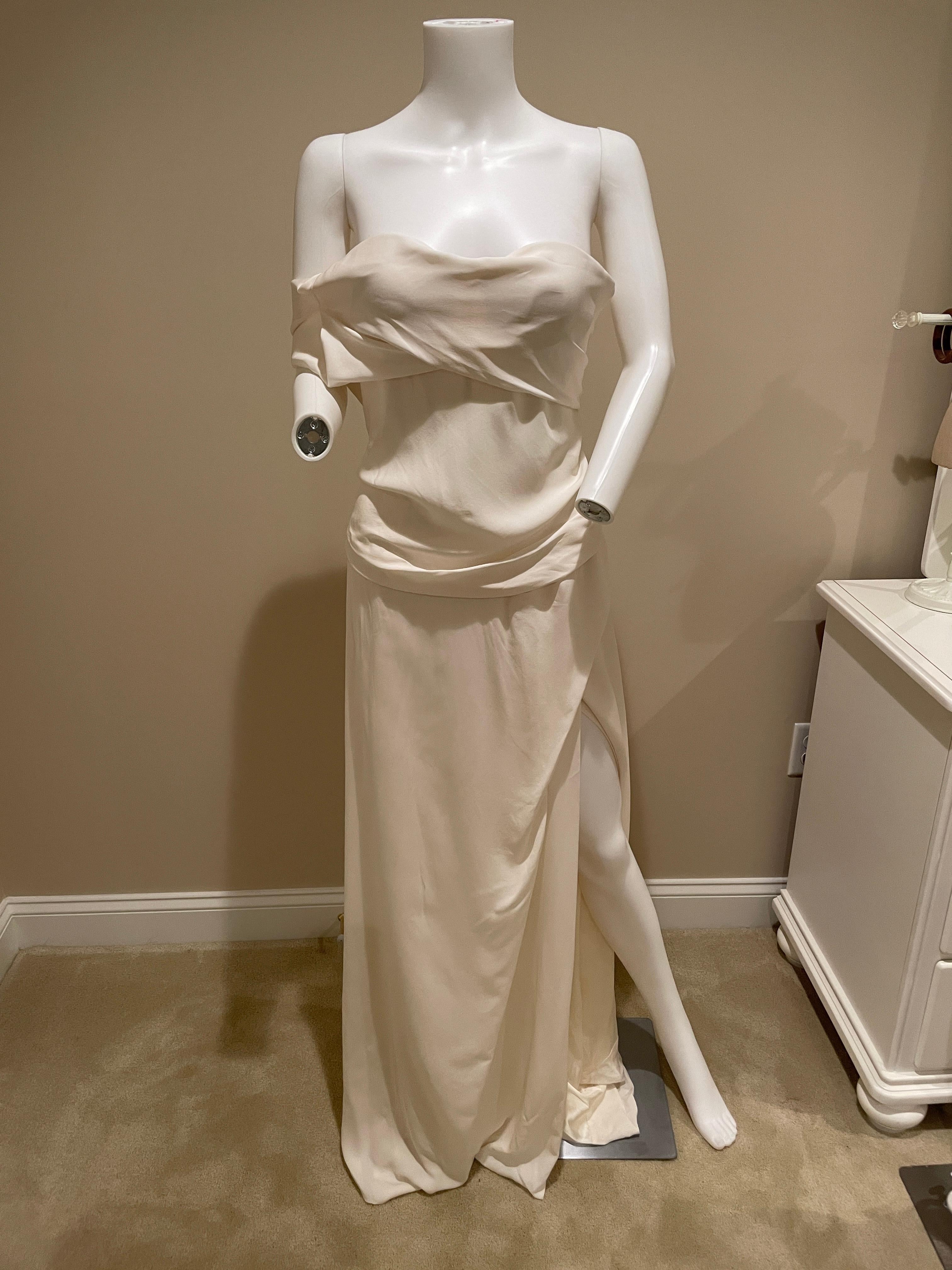 VIVIENNE WESTWOOD 2015 silk boned corset bridal gown wedding dress 4