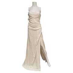 VIVIENNE WESTWOOD 2015 silk boned corset bridal gown wedding dress