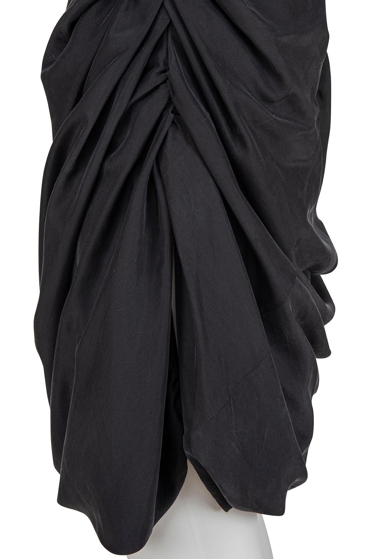 VIVIENNE WESTWOOD 90er Jahre Ikonisches einärmeliges drapiertes Bustierkleid im Angebot 1