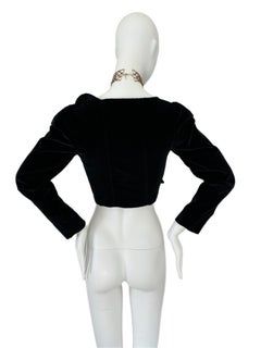 VIVIENNE WESTWOOD 90's Vintage Boned Corset w. Belt and Orb Buttons Cropped