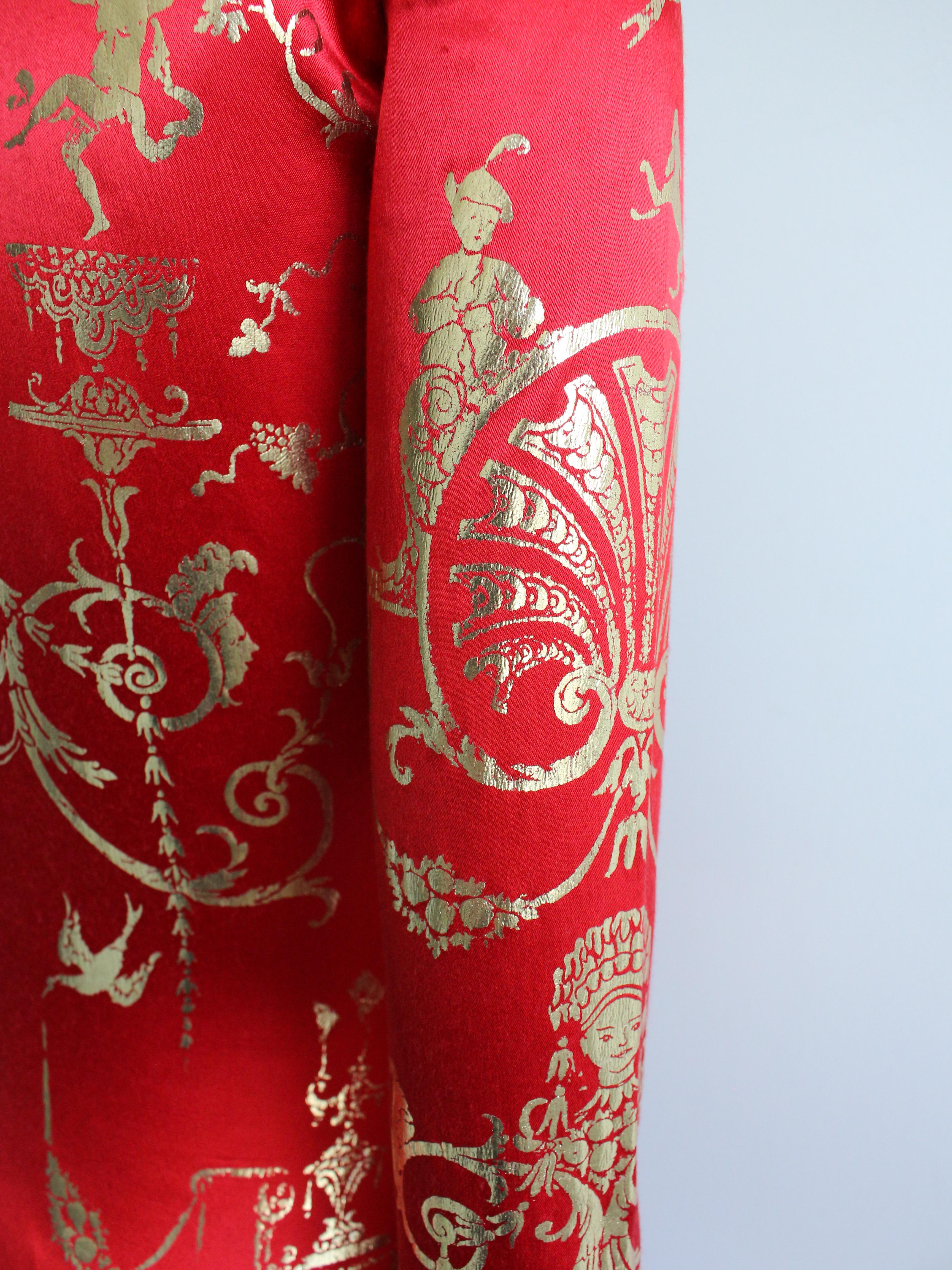 Vivienne Westwood A/W91 'Dressing Up' - Robe à crayon en satin et lycra rouge en vente 4