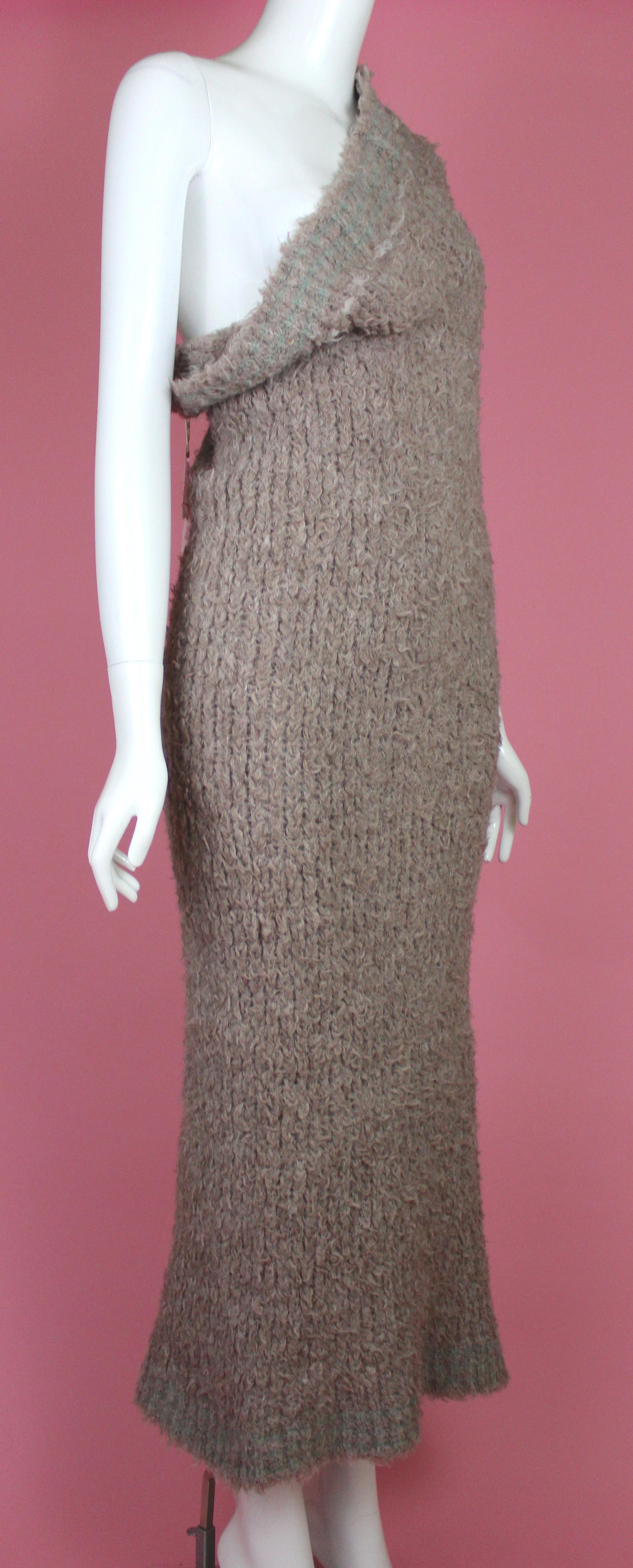 Vivienne Westwood Alpaca  Fur Dress, Gold Label AW15, Size OS In New Condition In Los Angeles, CA