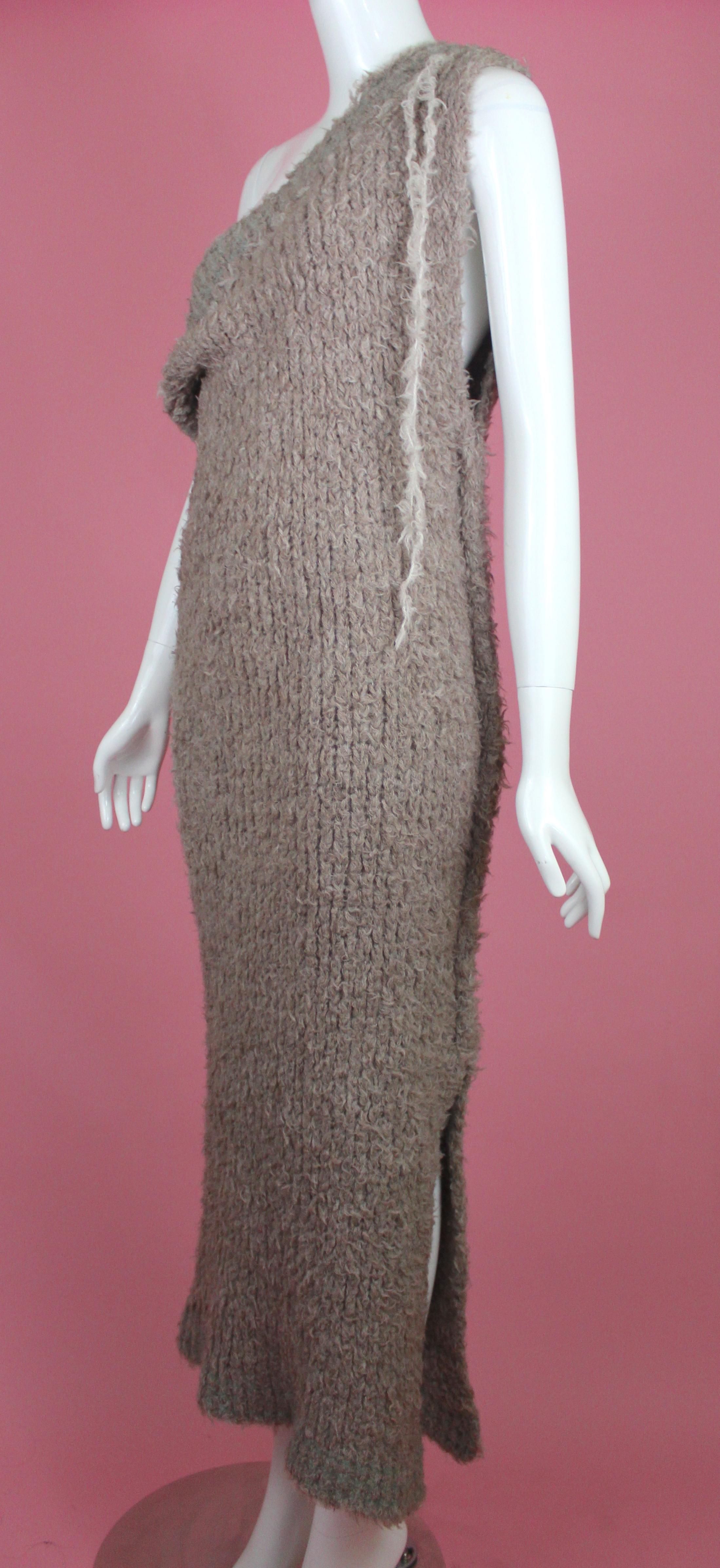 Vivienne Westwood Alpaca  Fur Dress, Gold Label AW15, Size OS 3
