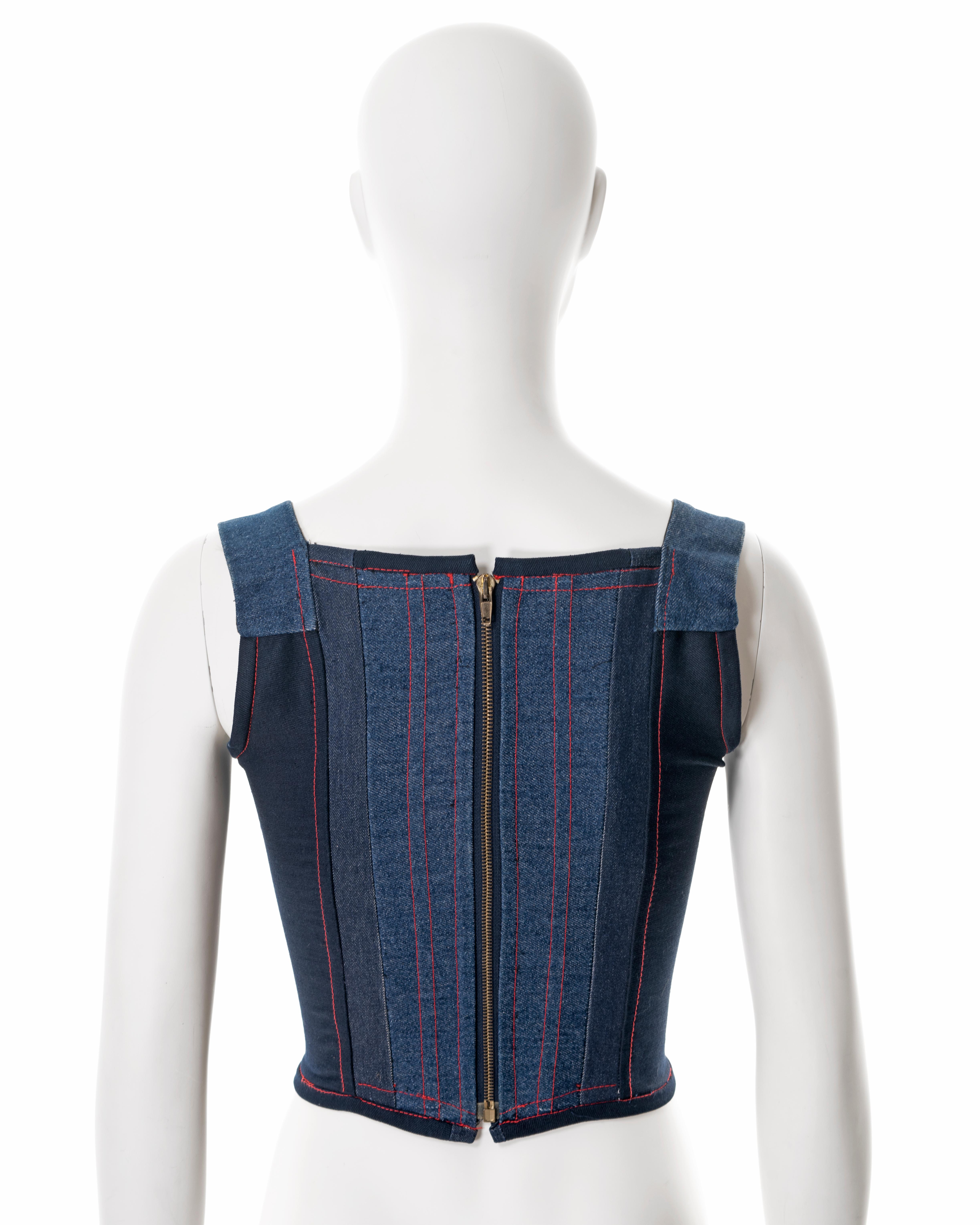 Vivienne Westwood 'Always on Camera' denim corset, fw 1992 1