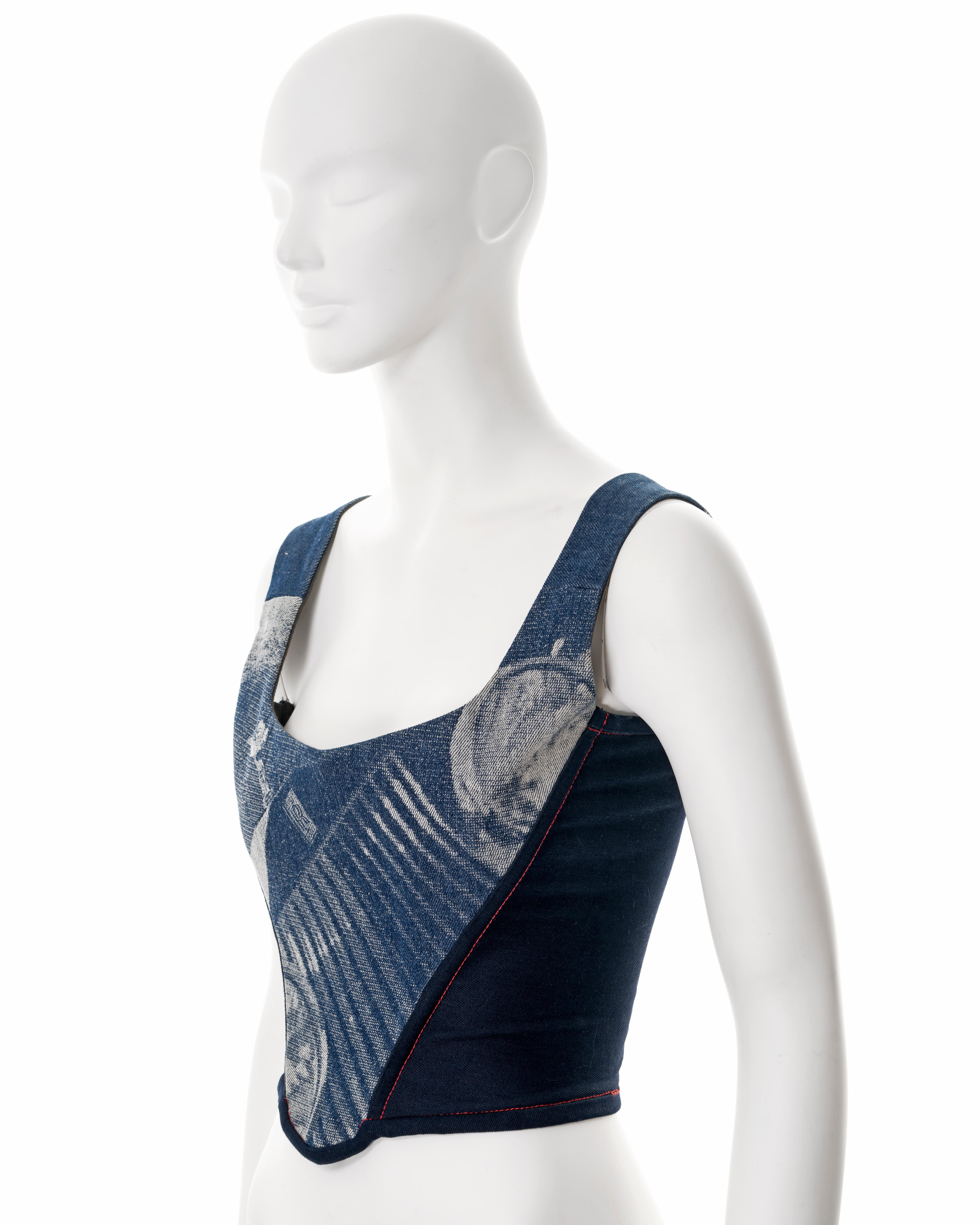 Vivienne Westwood 'Always on Camera' denim corset, fw 1992 2