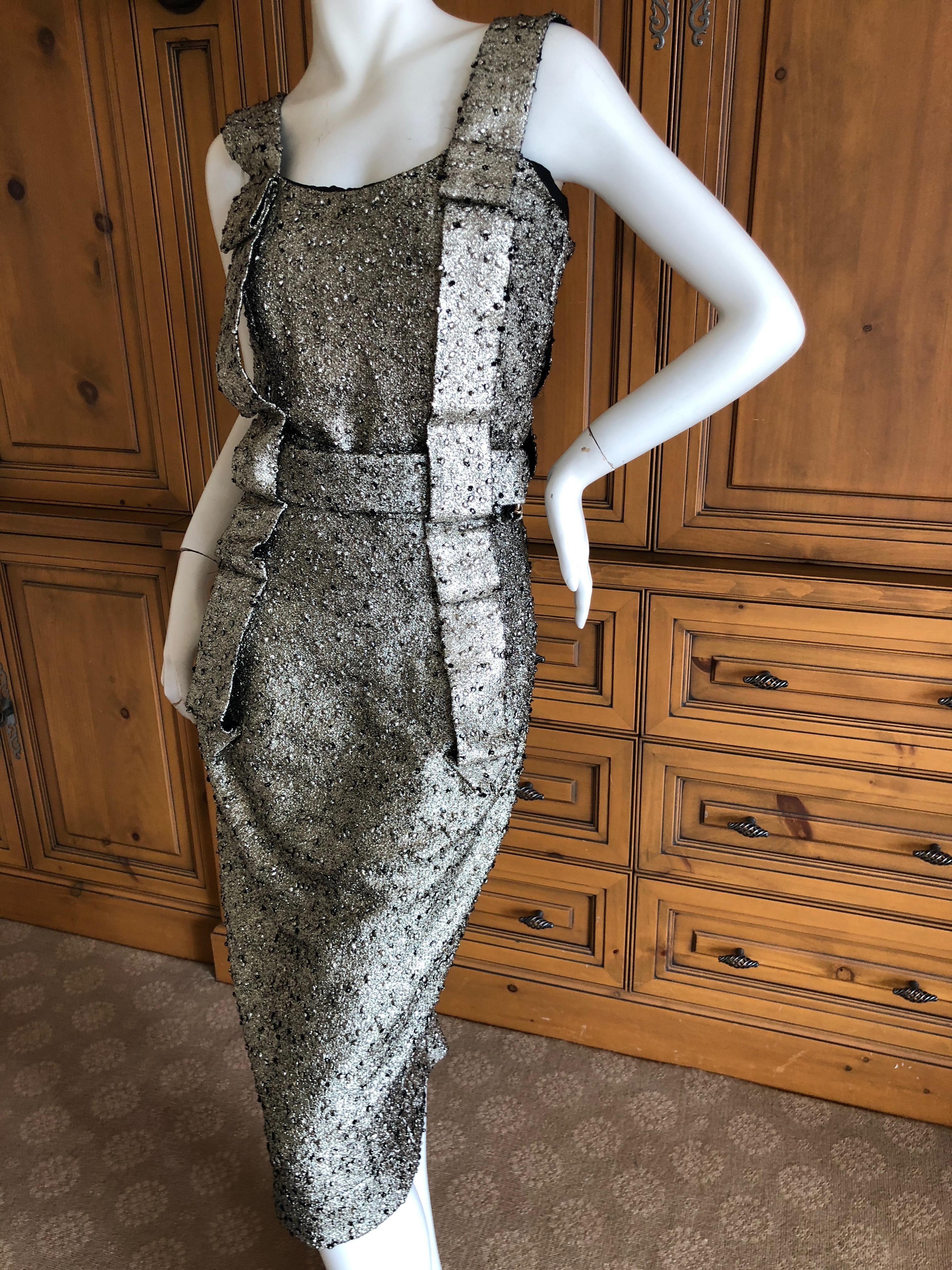 Vivienne Westwood Anglomania 2011 Glittery Silver Cocktail Dress 
 So much prettier in person
Unworn
Size 42 UK
Bust 36