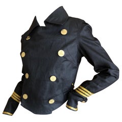 Vivienne Westwood Anglomania 2012 Black Denim "Frieda" Jacket for Lee New w Tags