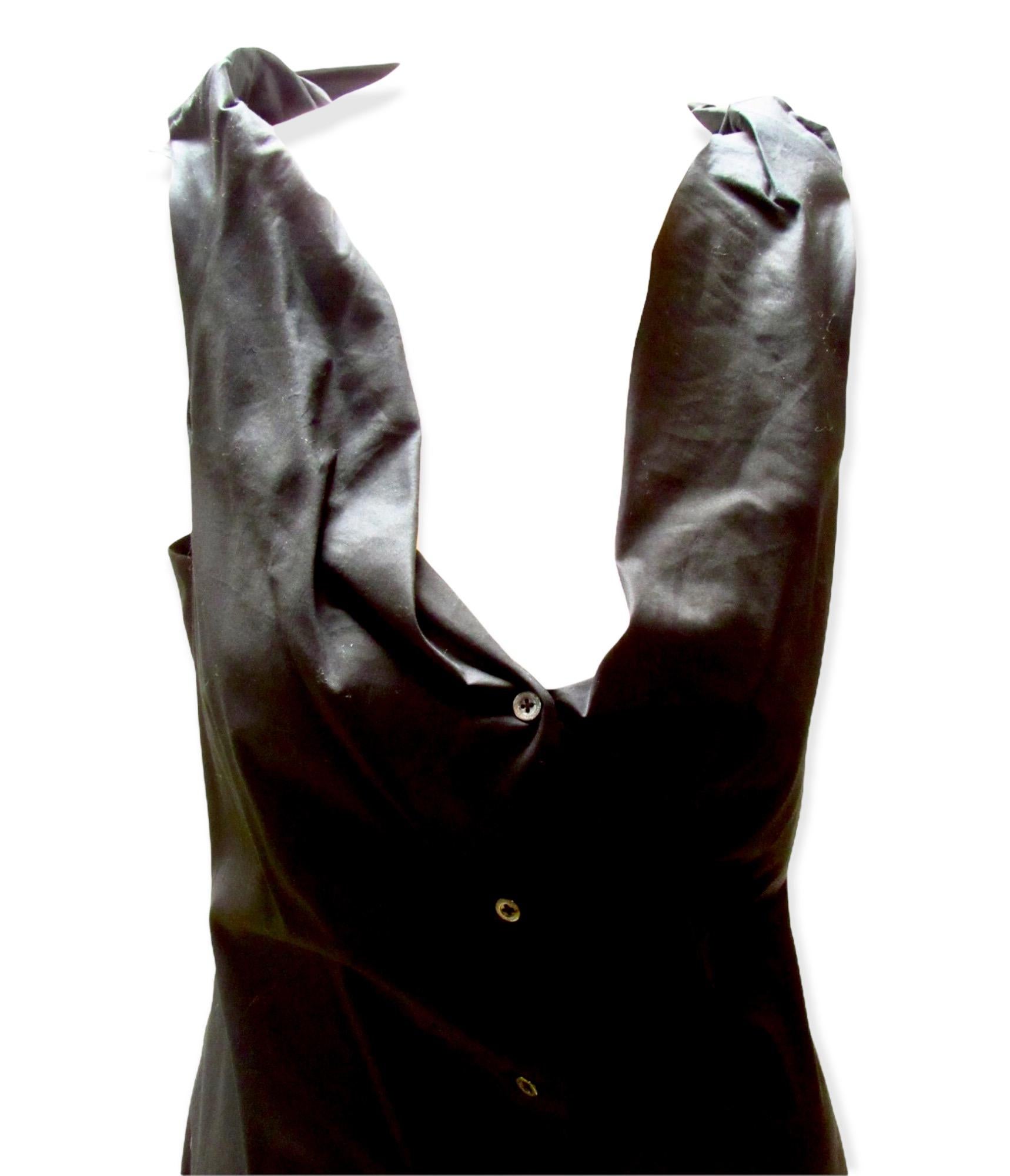 Vivienne Westwood Anglomania Black Bubbly Dress In New Condition For Sale In Laguna Beach, CA