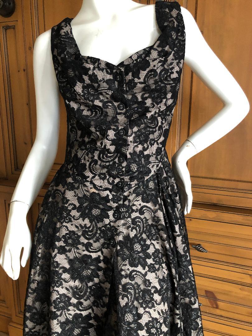 Vivienne Westwood Anglomania Black Lace Overlay Button Front Dress
 So much prettier in person,  please use the zoom feature to see details
Size 42UK
Bust 40