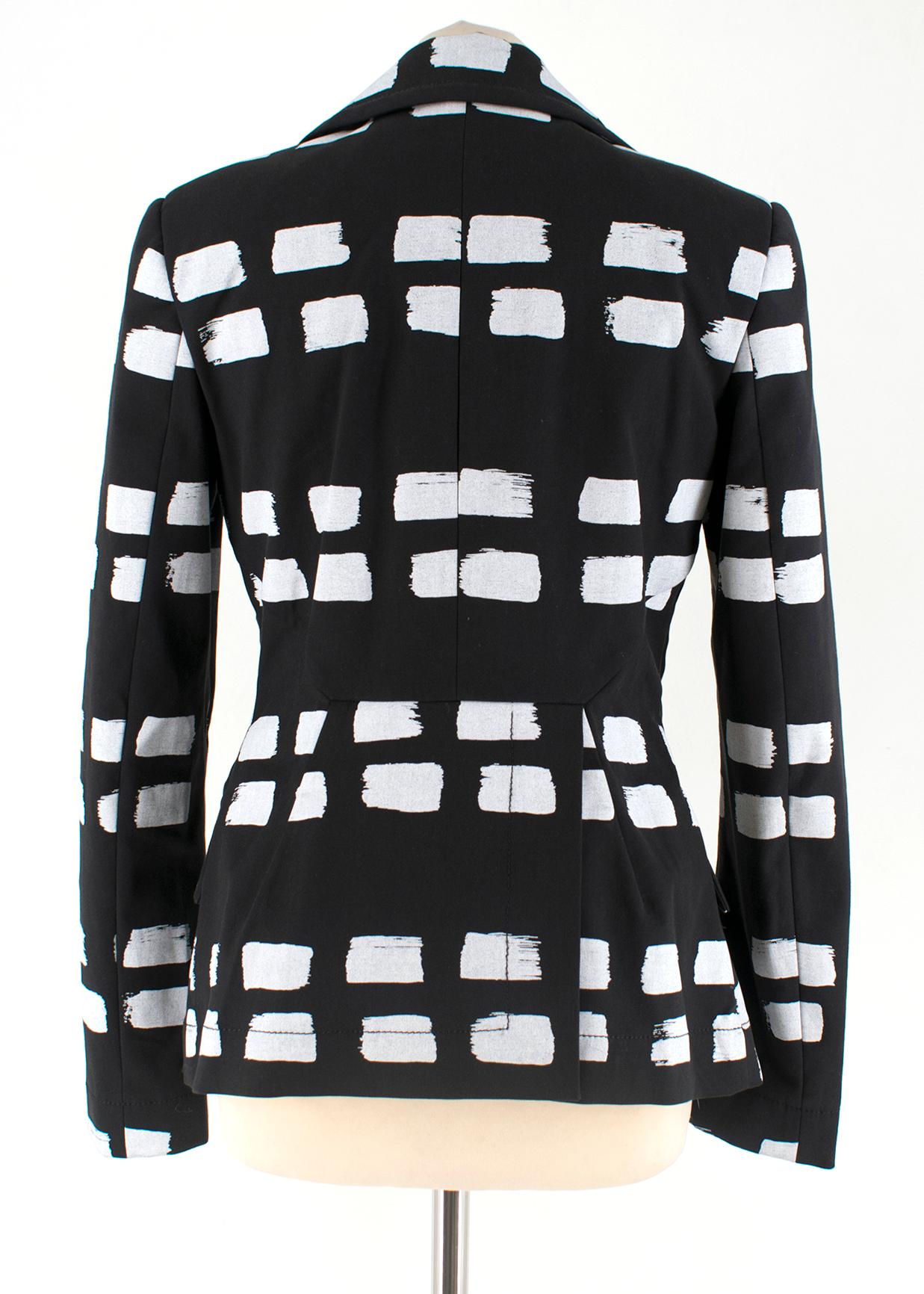 Vivienne Westwood Anglomania Black & White Printed Suit   IT40 1