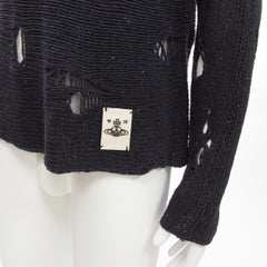 Maglione con logo a forma di orbita in maglia pesante e angosciata by VIVIENNE WESTWOOD Anglomania Vivienne Westwood