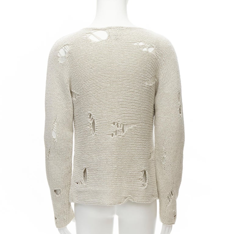 VIVIENNE WESTWOOD ANGLOMANIA Broken Knit heavy distressed knit orb 