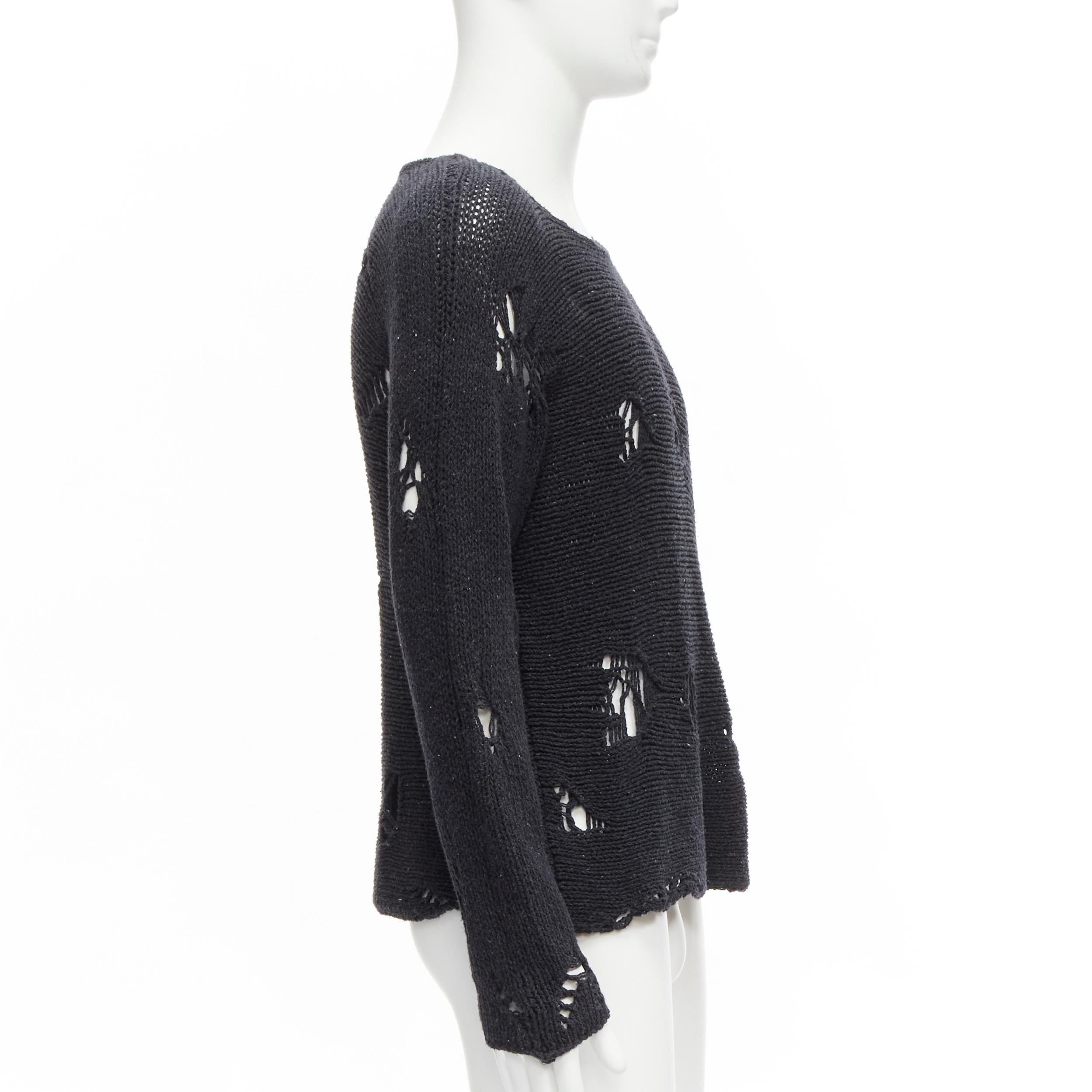 VIVIENNE WESTWOOD ANGLOMANIA Pullover aus schwerem Distressed-Strick mit Kugel-Logo Damen im Angebot