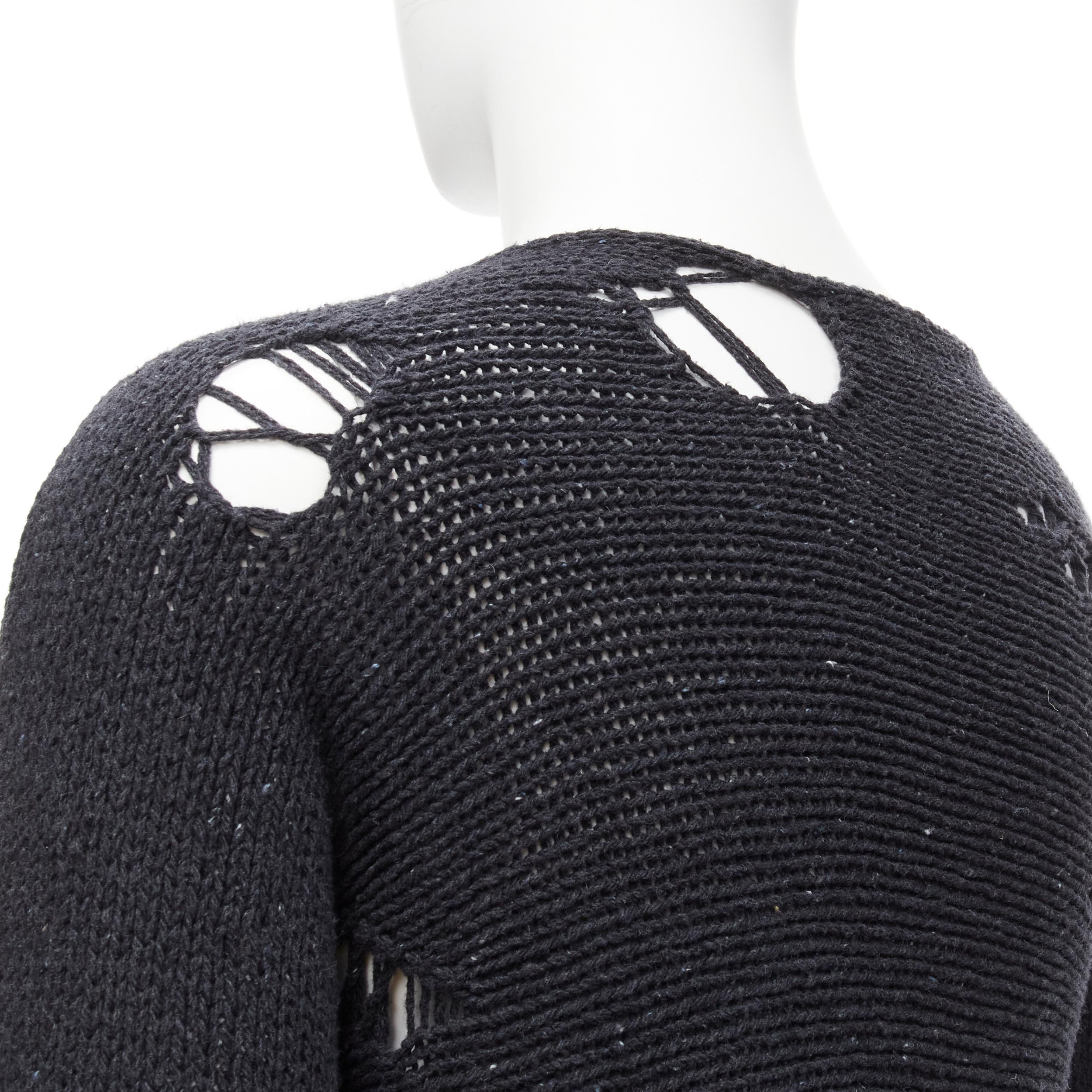 VIVIENNE WESTWOOD ANGLOMANIA Pullover aus schwerem Distressed-Strick mit Kugel-Logo im Angebot 3
