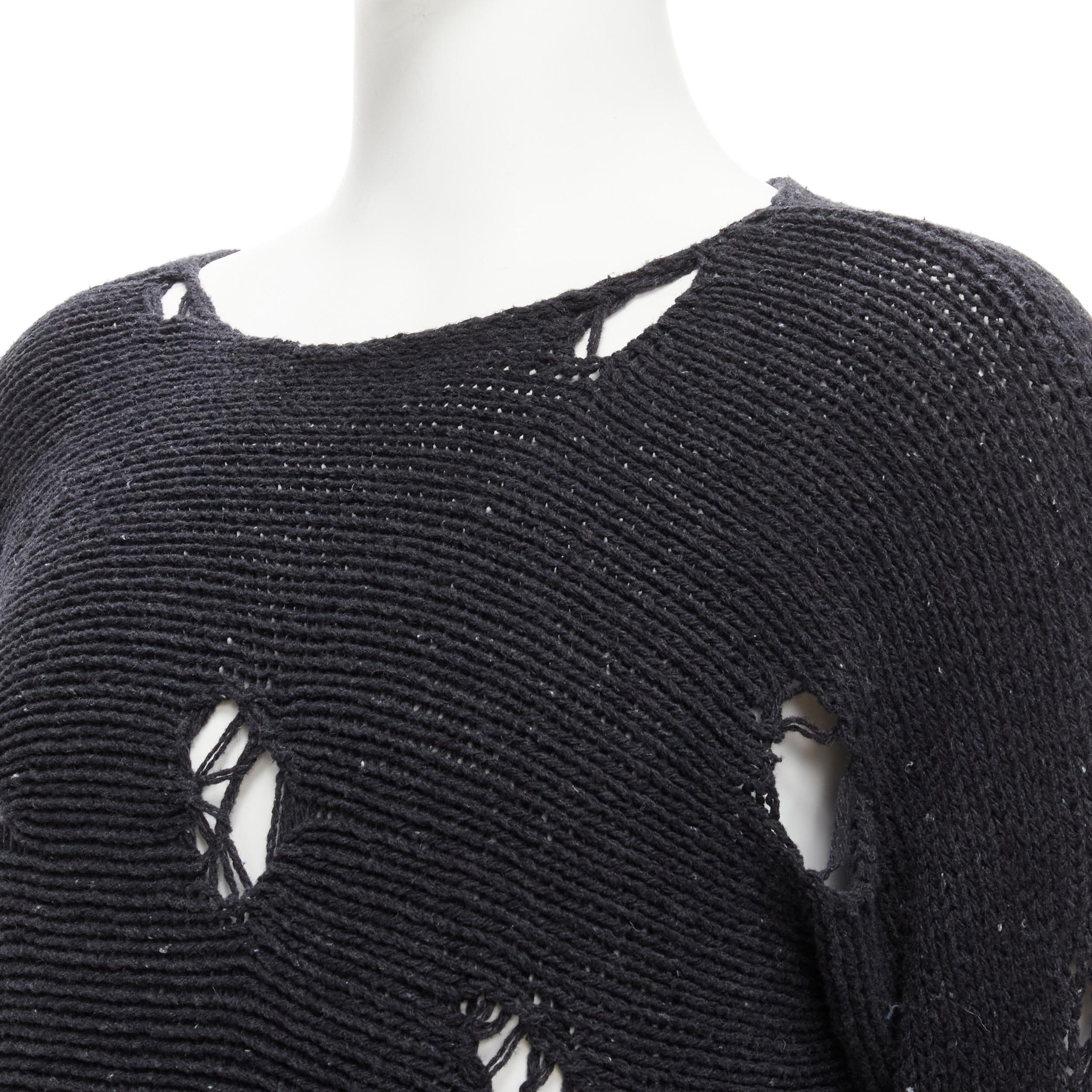 VIVIENNE WESTWOOD ANGLOMANIA Pullover aus schwerem Distressed-Strick mit Kugel-Logo im Angebot 4