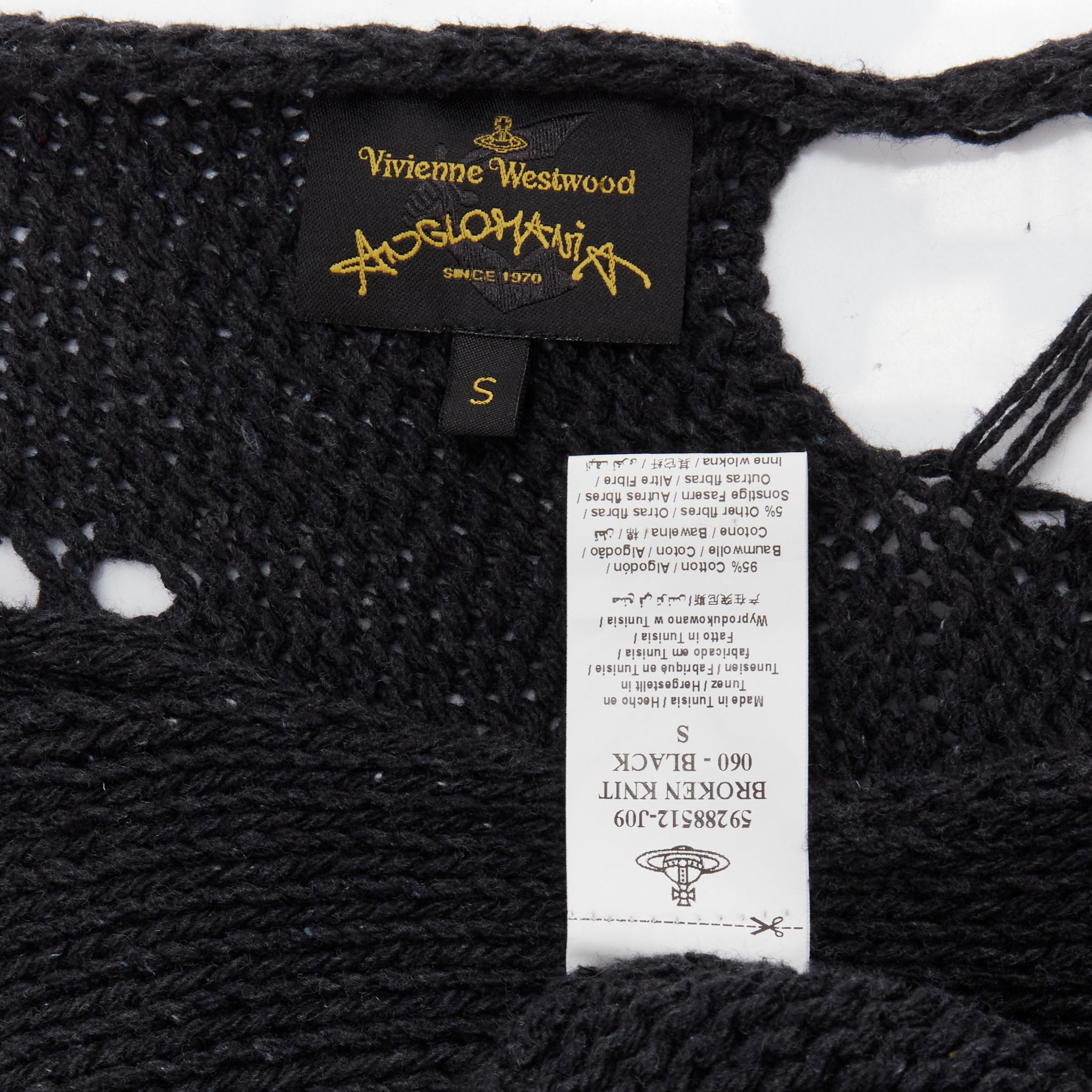 VIVIENNE WESTWOOD ANGLOMANIA Pullover aus schwerem Distressed-Strick mit Kugel-Logo im Angebot 5