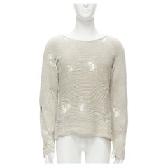 VIVIENNE WESTWOOD ANGLOMANIA Pullover aus schwerem Distressed-Strick mit Kugel-Logo