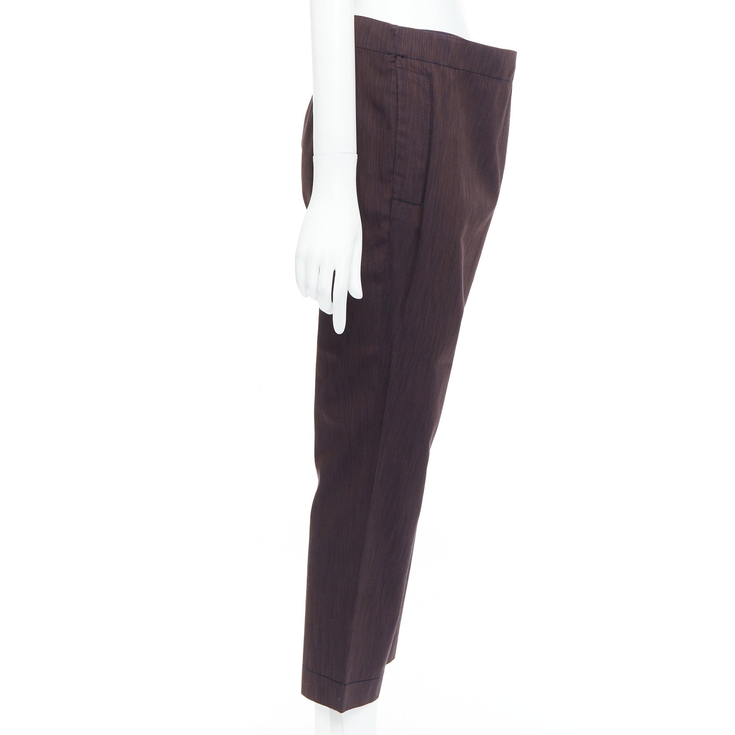 VIVIENNE WESTWOOD Anglomania brown asymmetric foldover harem pants IT40 S In Excellent Condition For Sale In Hong Kong, NT