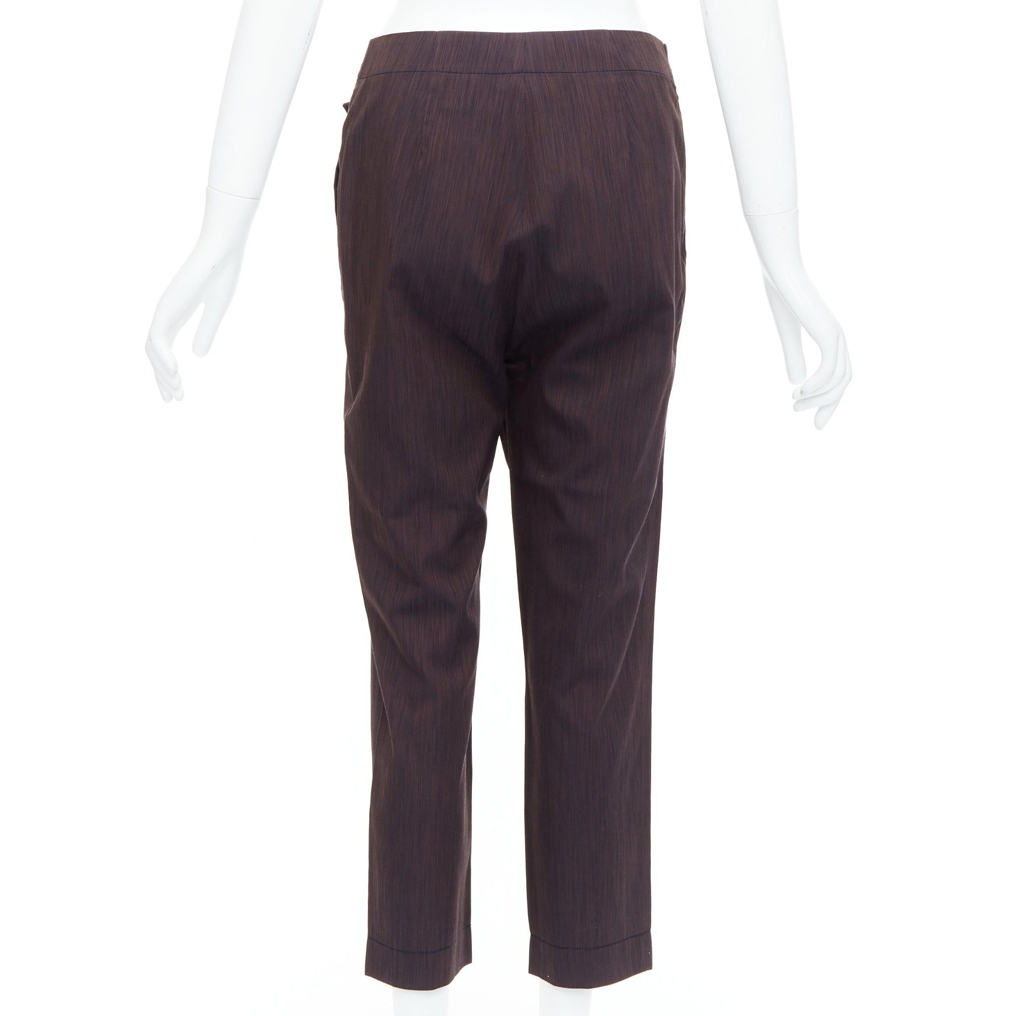 Women's VIVIENNE WESTWOOD Anglomania brown asymmetric foldover harem pants IT40 S For Sale