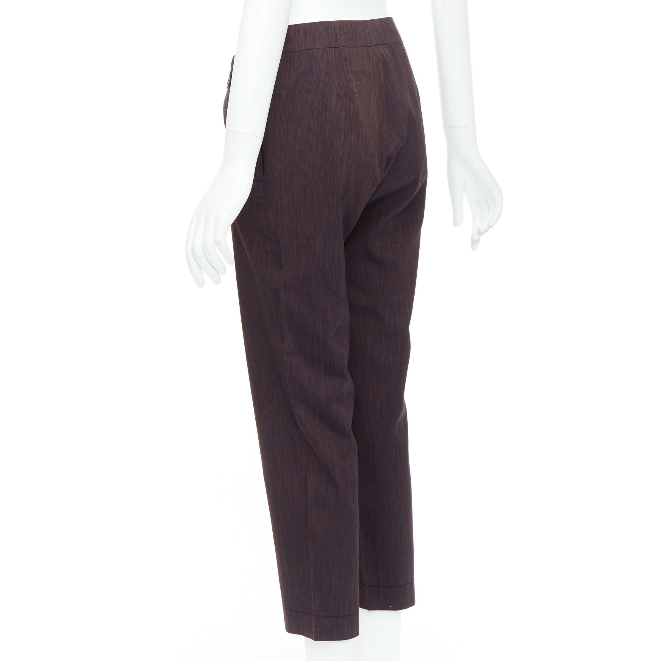 VIVIENNE WESTWOOD Anglomania brown asymmetric foldover harem pants IT40 S For Sale 1