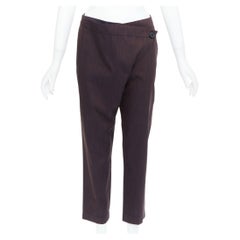 VIVIENNE WESTWOOD Anglomania pantalon harem asymétrique brun IT40 S