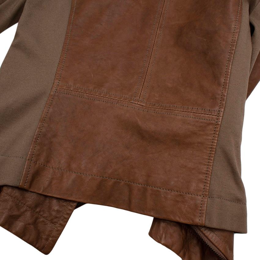 Vivienne Westwood Anglomania Brown Leather Biker Jacket - Size US6 6